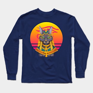 Bastet Egyptian Cat Goddess Long Sleeve T-Shirt